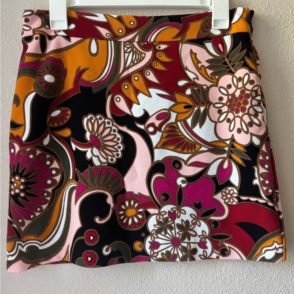 Floral Patterned Women's Skirt